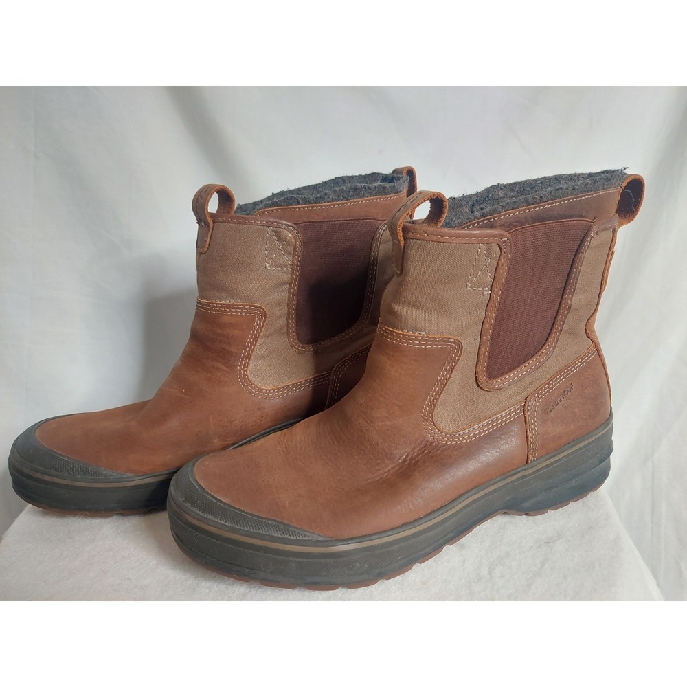 Clarks Heavy Duty Weather Resistant Coating Boots Mens Size 10 M Brown Green